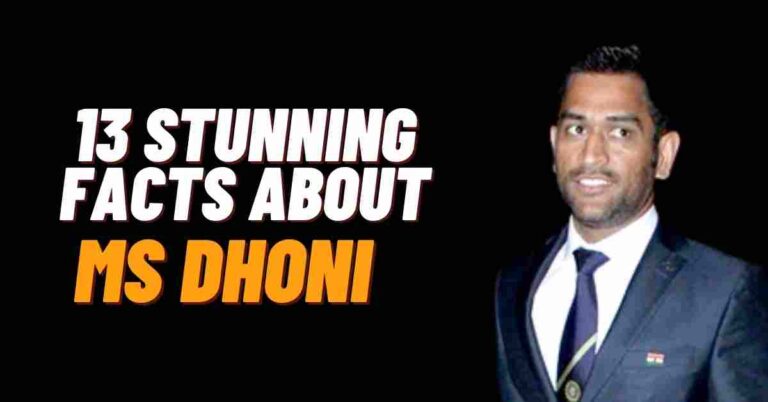 13 Stunning Facts About MS Dhoni